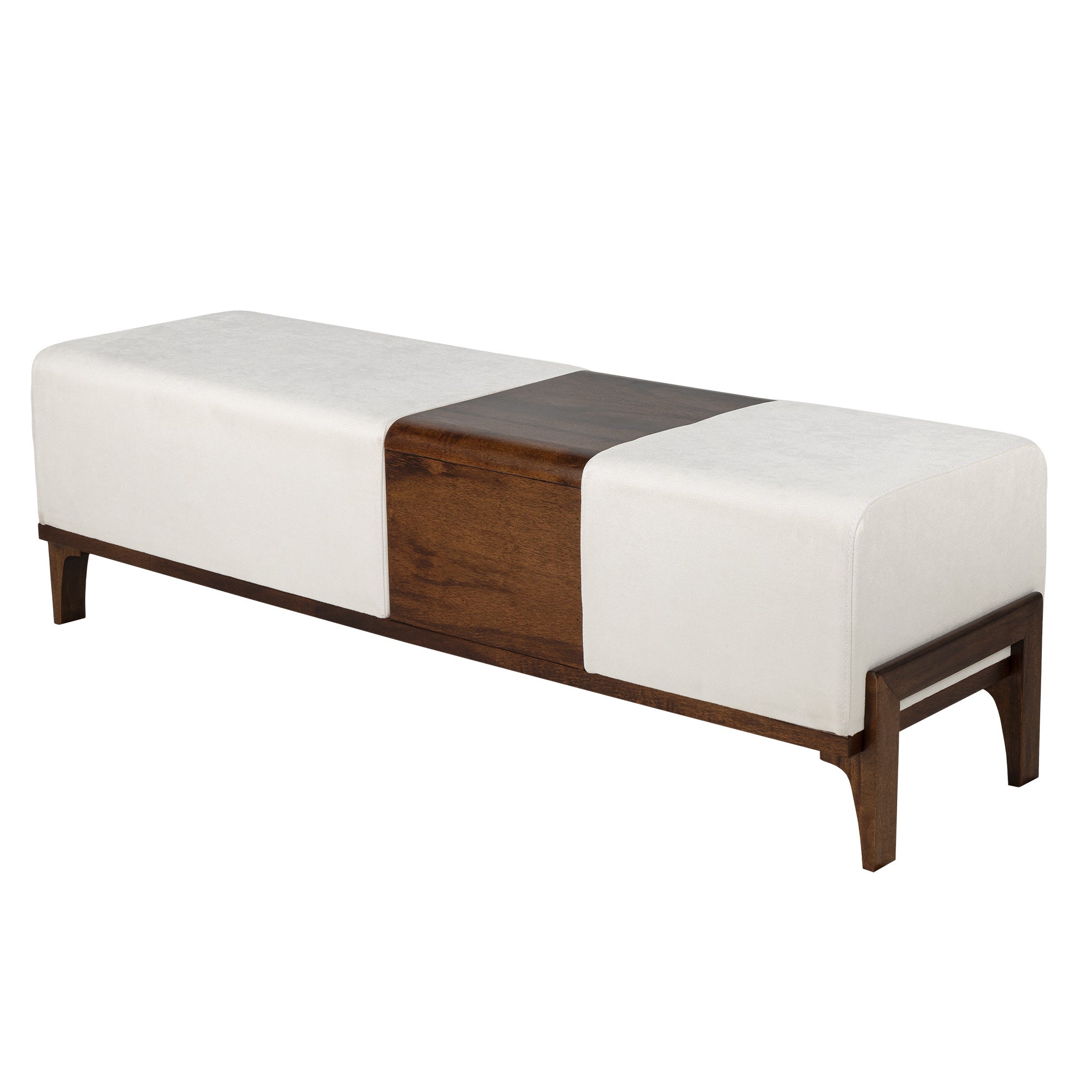 Noah Bench | Cream Chenille - Image 5