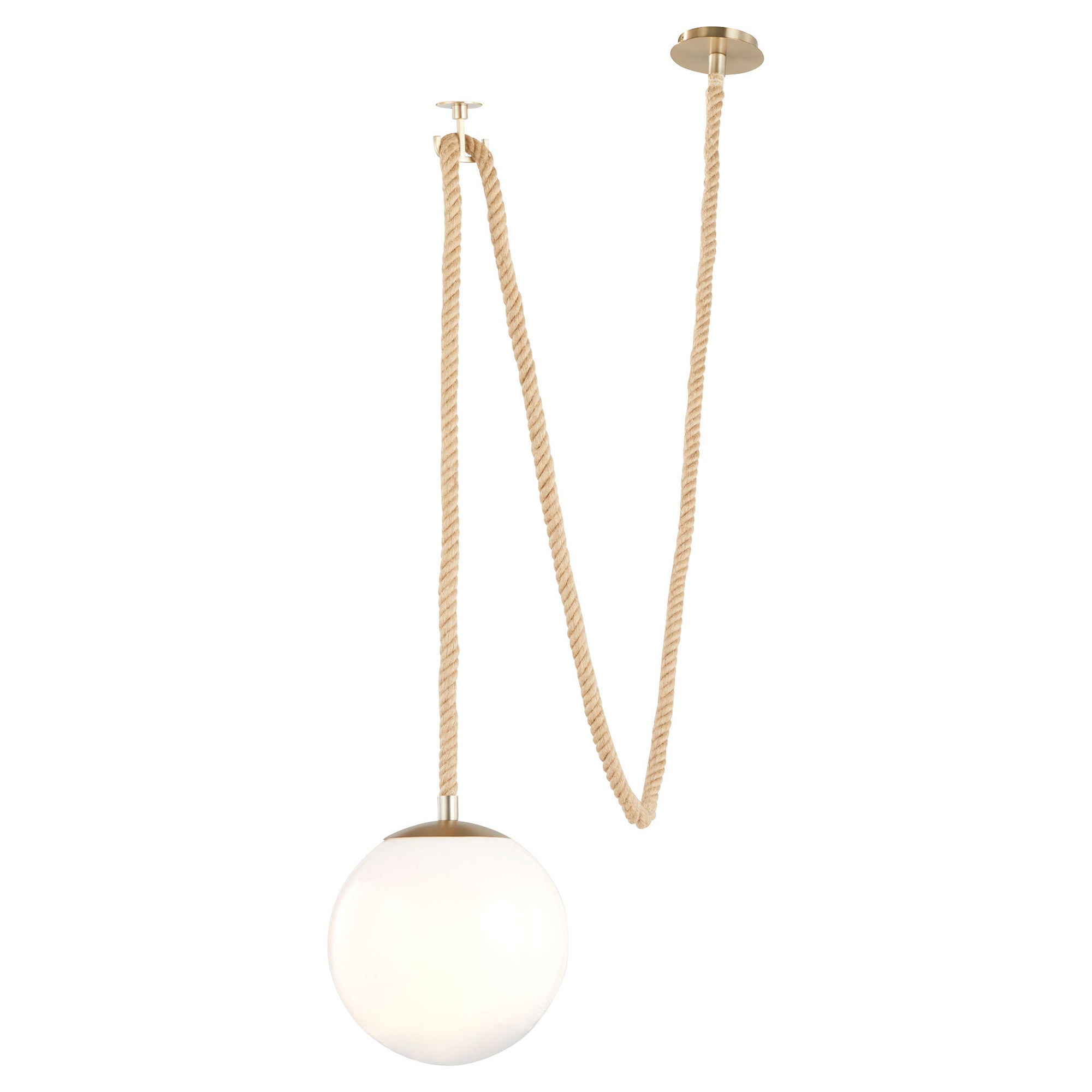 Rockport 1-Light Pendant | Aged Brass | Brown - Image 2
