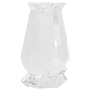 Faceted Candleholder Designed by Thom Filicia | Clear - Short