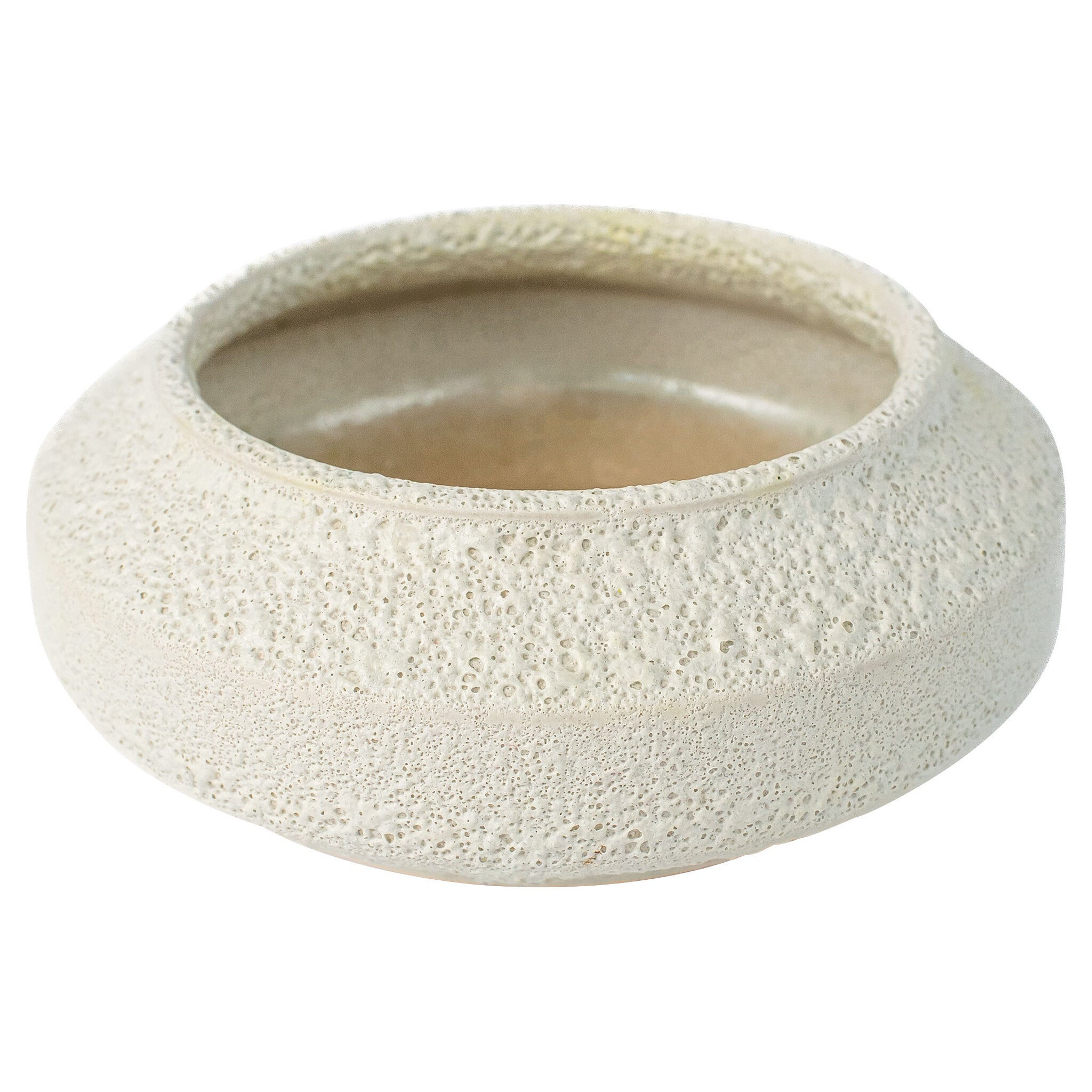 White on Terra Bowl Designed by Thom Filicia | Porous White - Low - Image 3