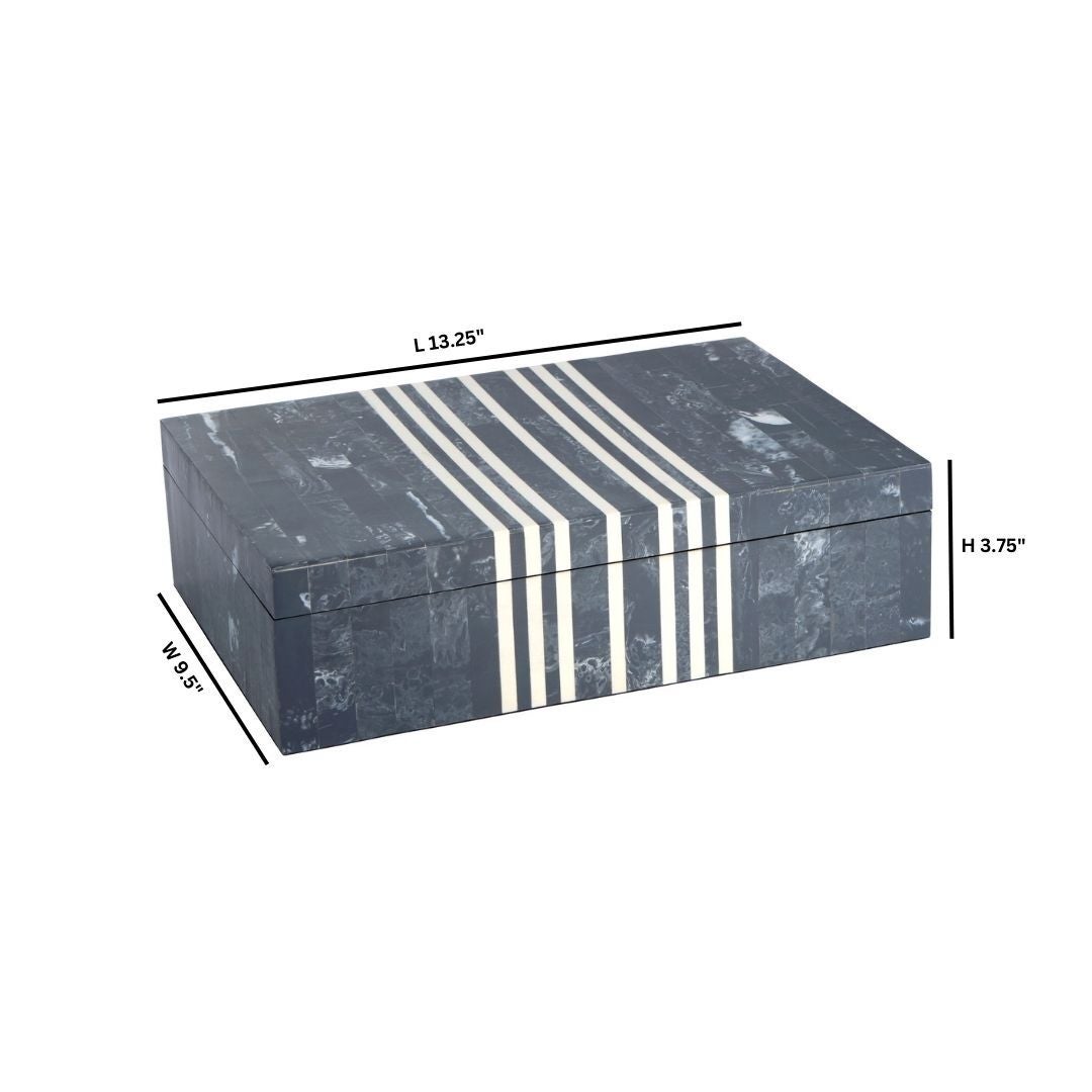 Lapis Box | Blue | White - Large - Image 5