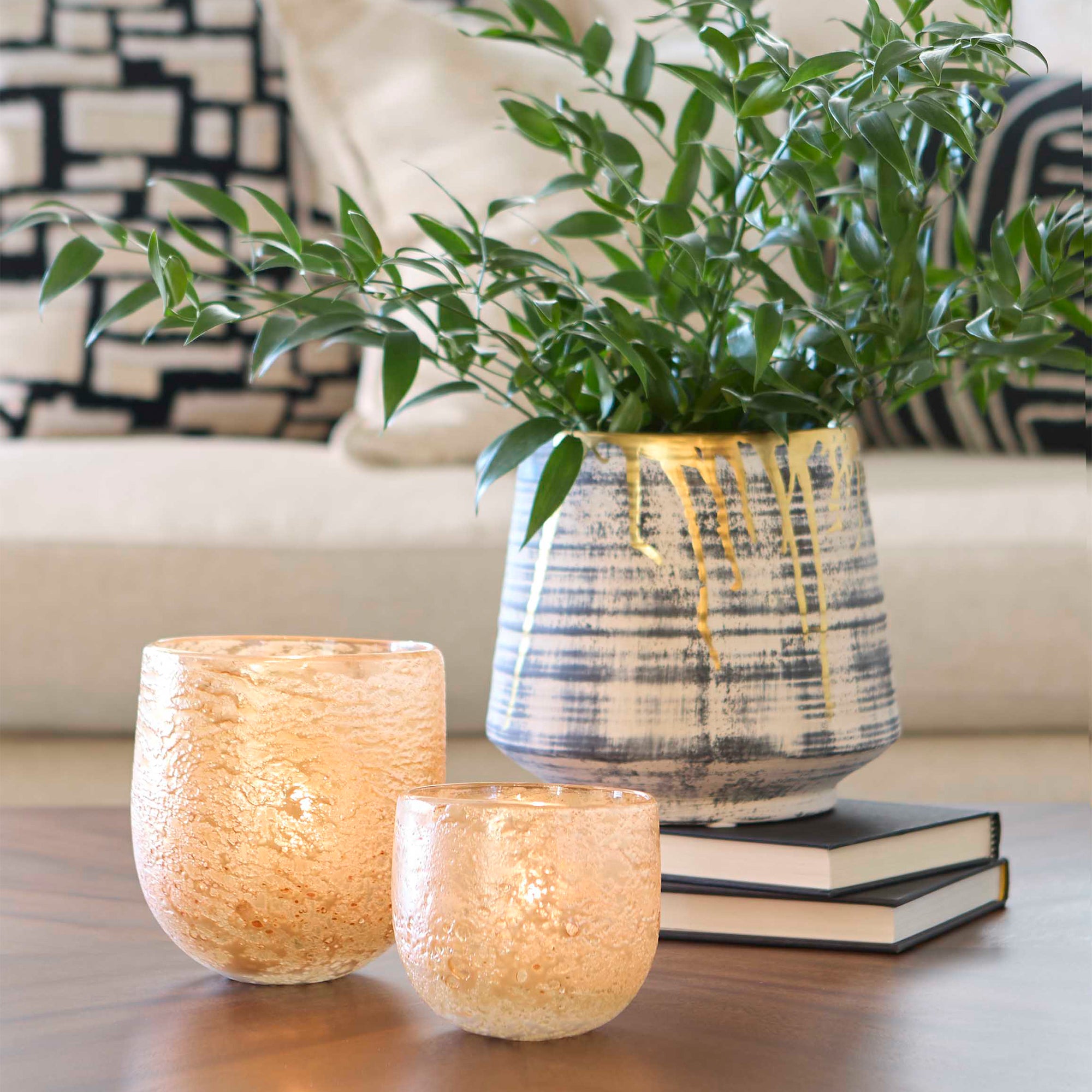 Golden Taffy Vase | Light Gold - Small - Image 8