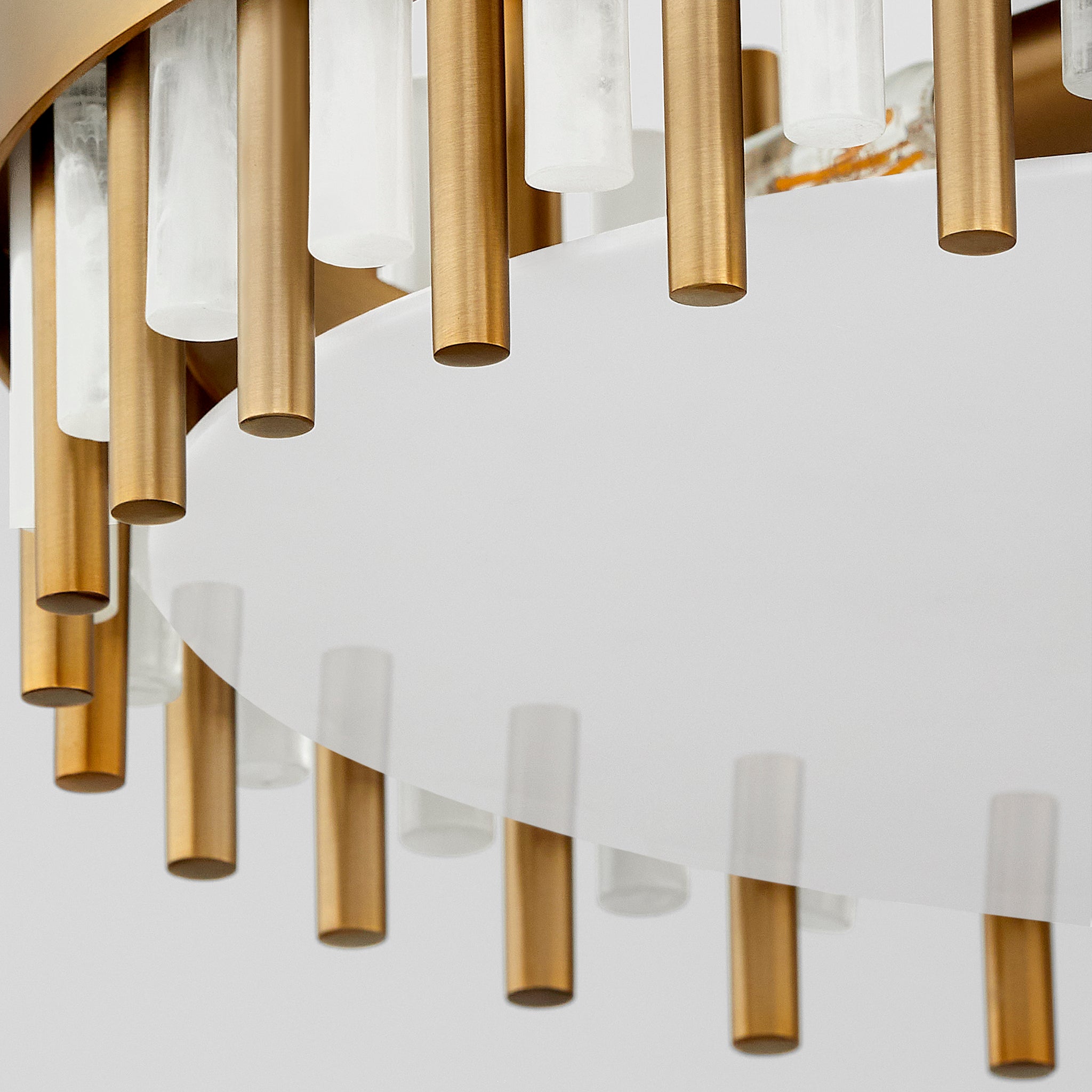 Cassio 4 Light Flush Mount | Aged Brass - Image 4