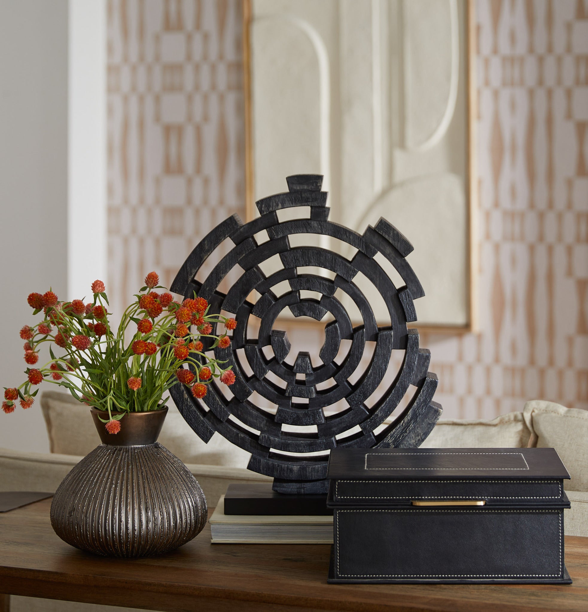 Vortex Sculpture | Dark Walnut - Large - Image 5