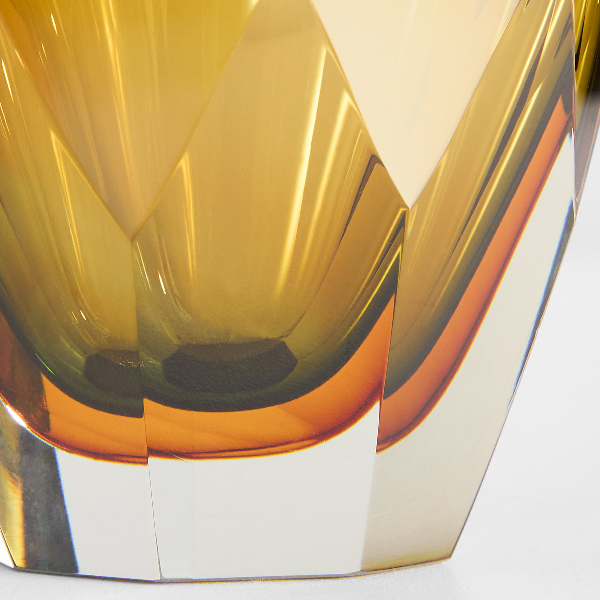 Alba Vase | Blue | Amber | Orange - Tall - Image 3