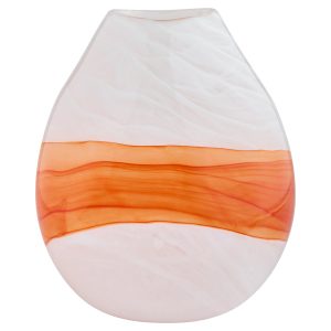 Pacaya Vase | White | Orange - Small