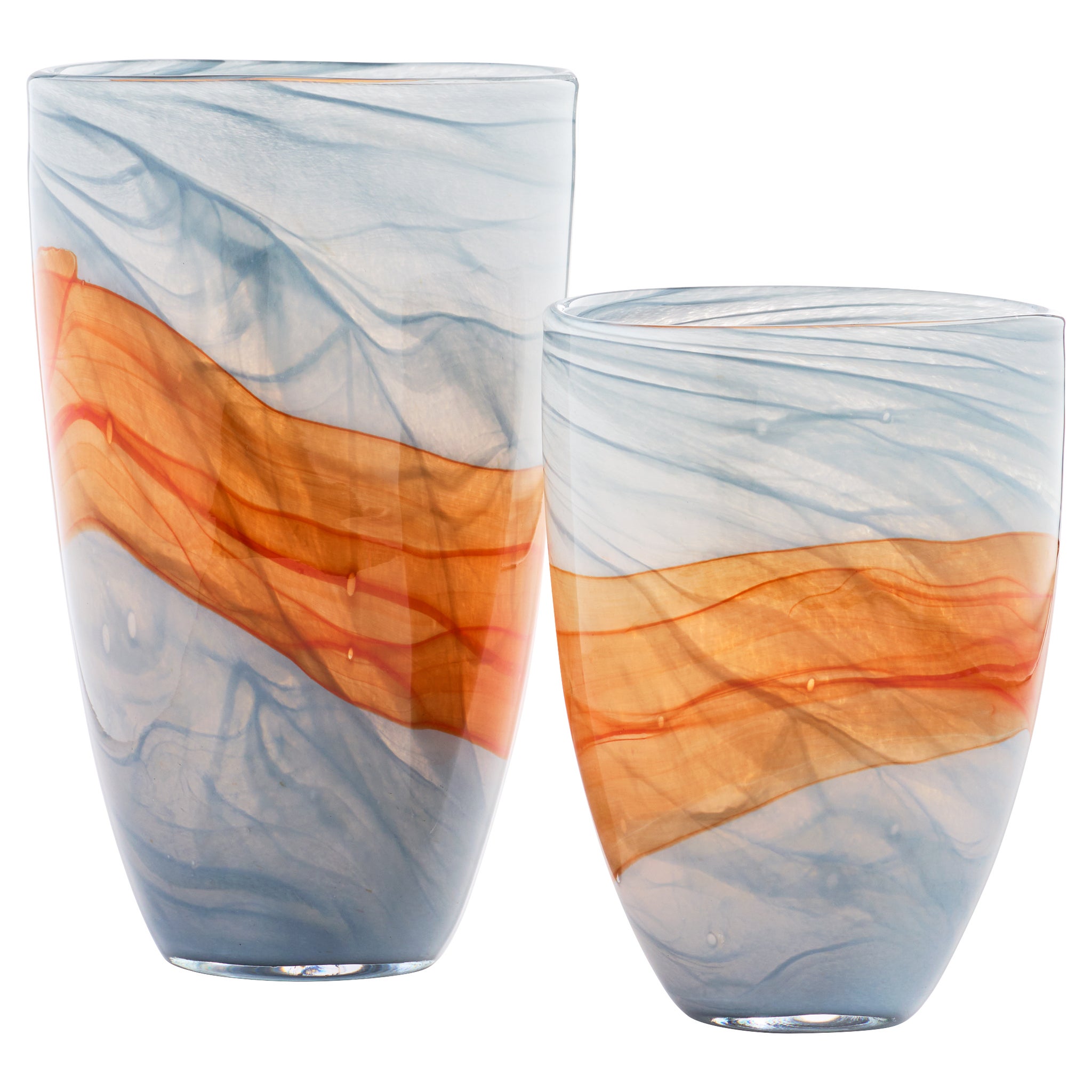 Pacaya Vase | Grey | Orange - Tall - Image 4