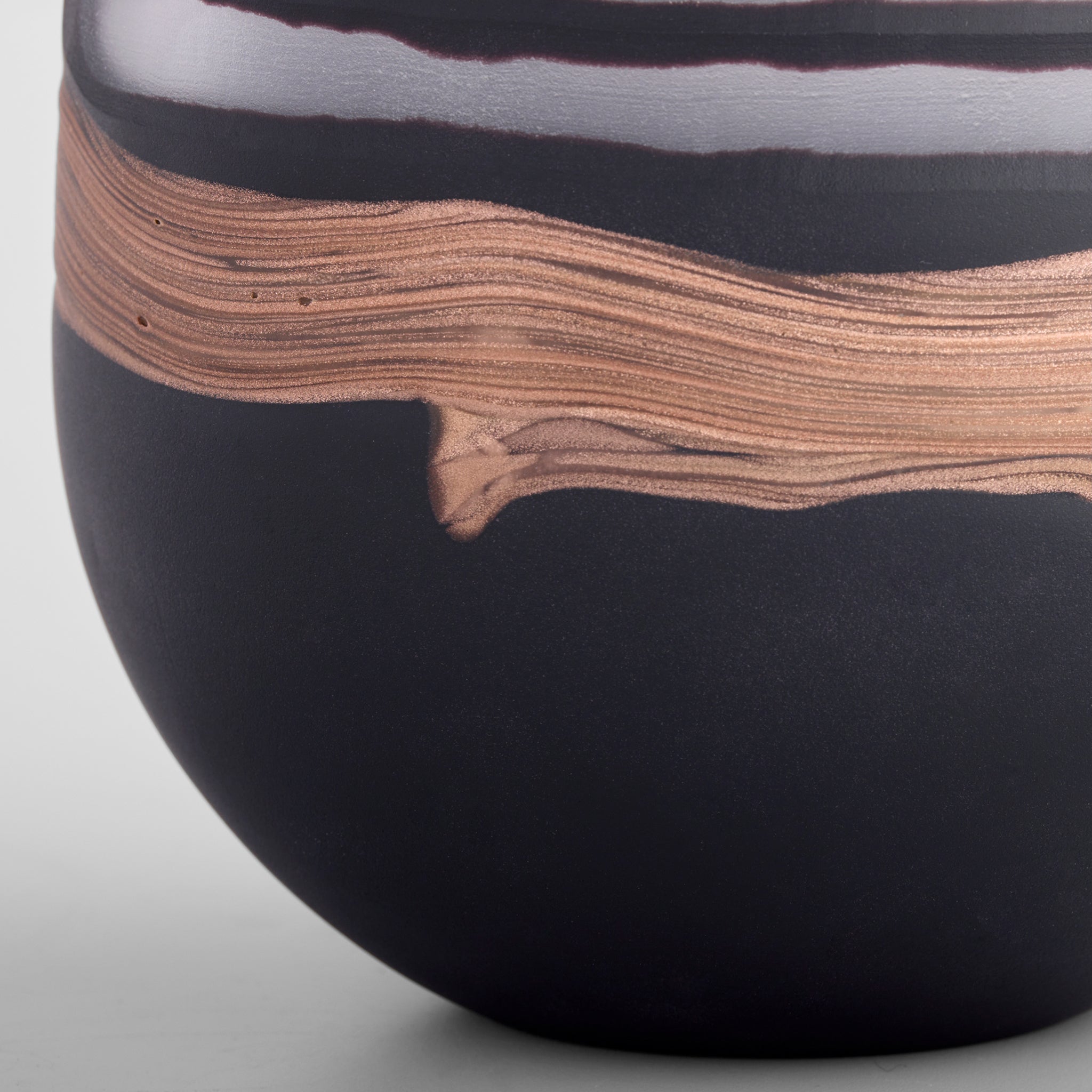 Midnight Road Vase | Black | Copper - Medium - Image 3