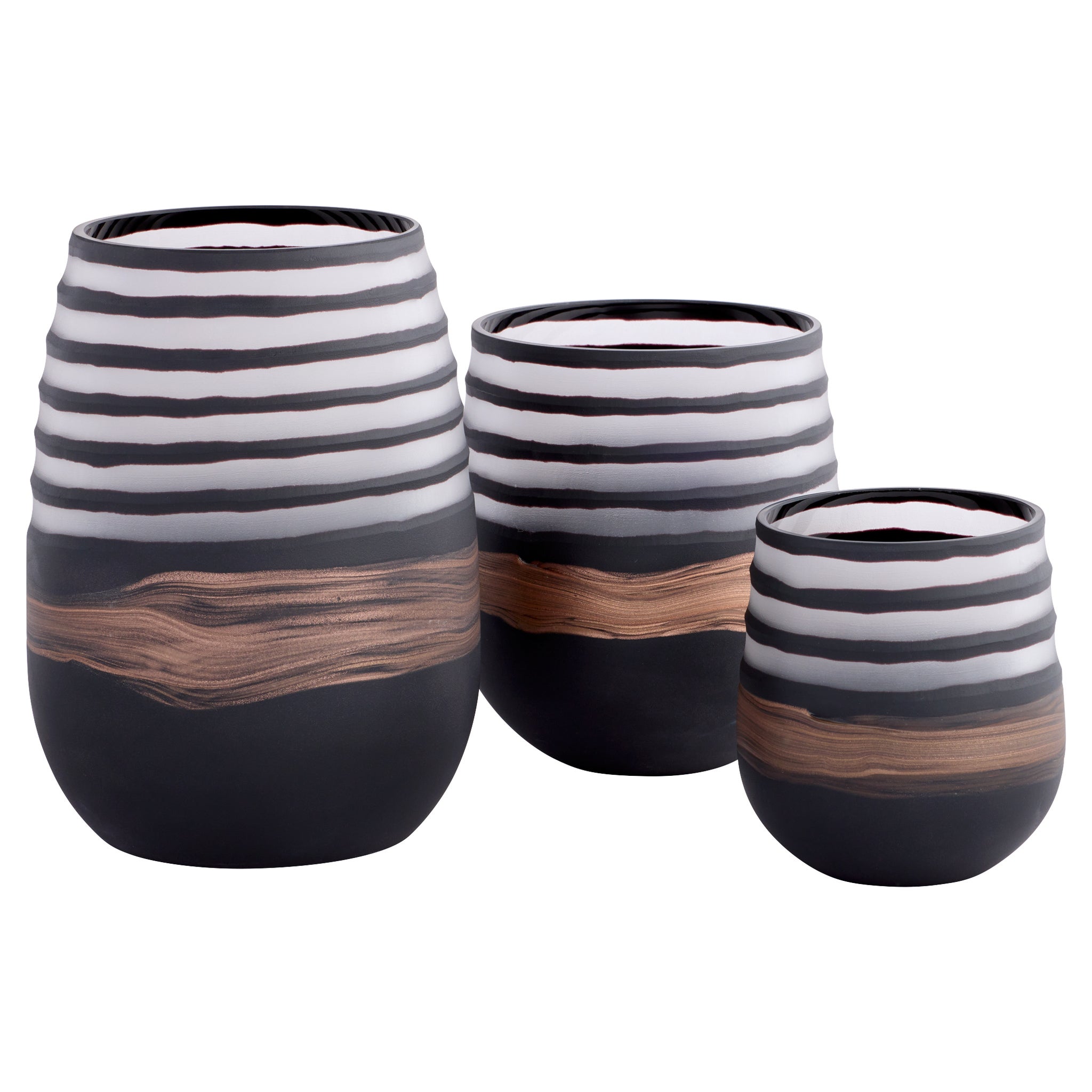 Midnight Road Vase | Black | Copper - Medium - Image 4