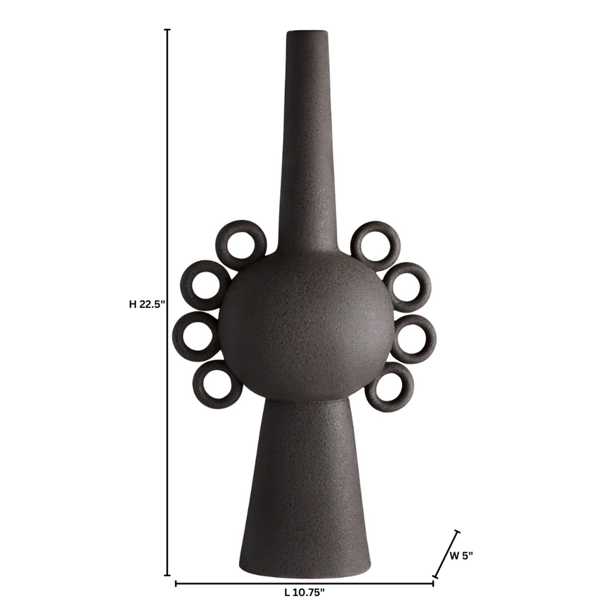 Ringlets Vase | Black - Large - Image 5