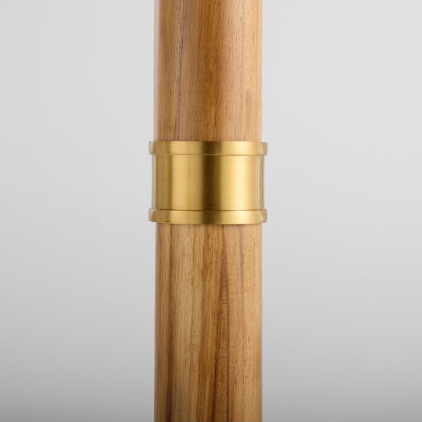 Broadway Floor Lamp | Antique Brass | Teak - Cyan Design