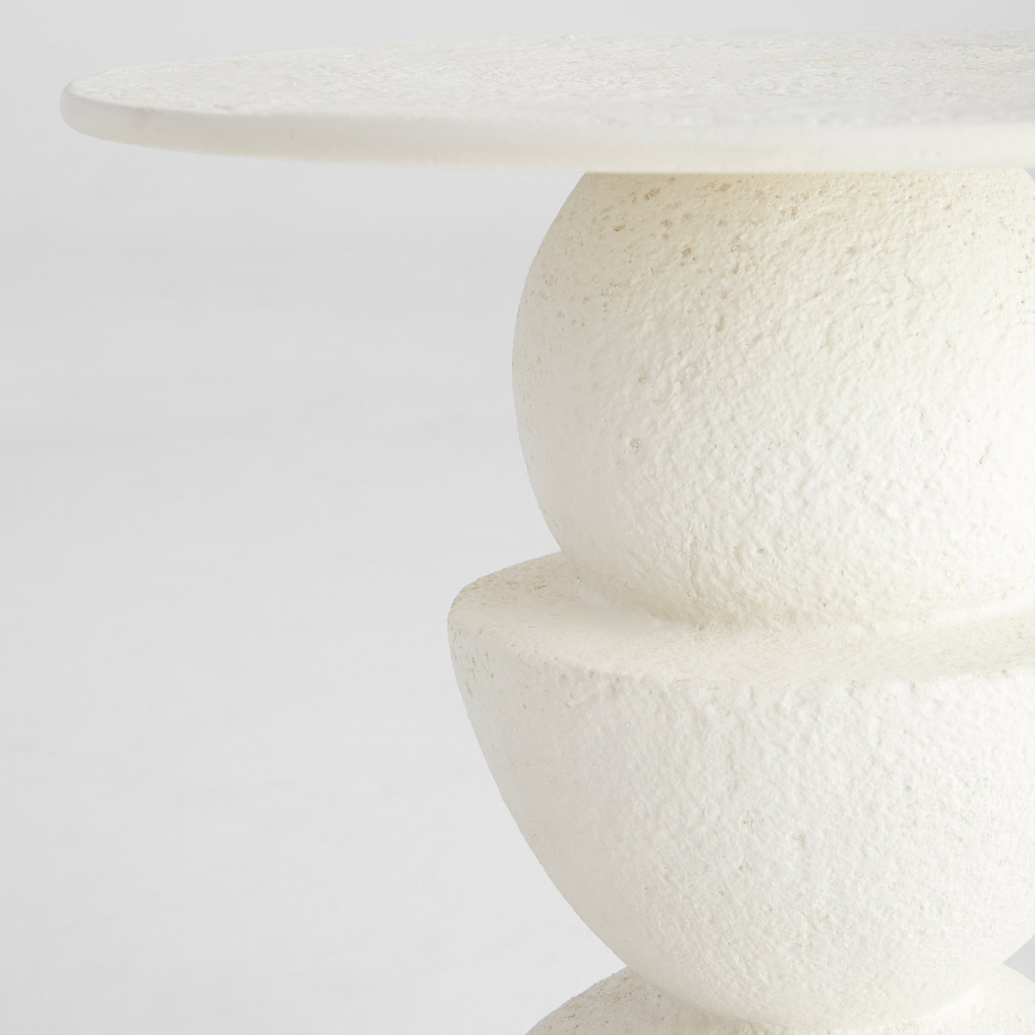 Hemisphere Side Table Designed by Seth Vaughn | Off-White - Image 3